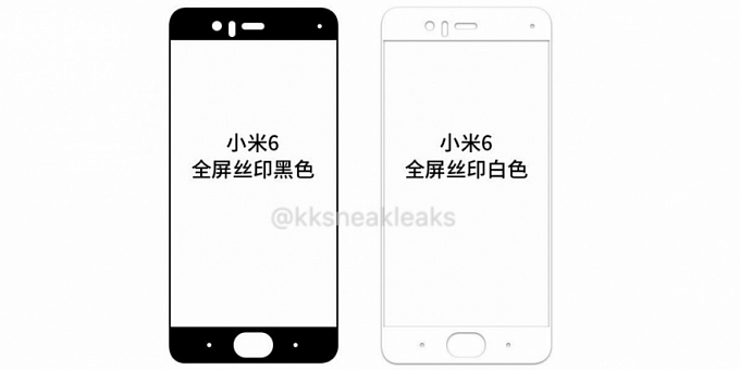 Изображения фронтальных панелей Xiaomi Mi6 были обнаружены в сети