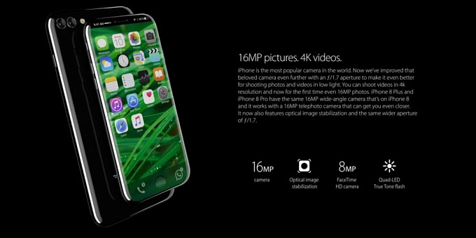 iPhone 8 может получить 5.8-дюймовый OLED дисплей