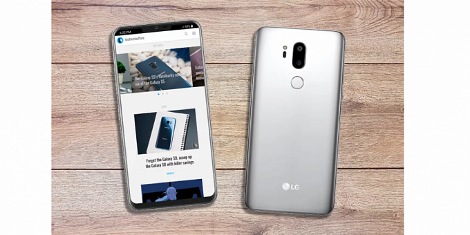 В сеть утекли рендеры безрамочного смартфона LG G7