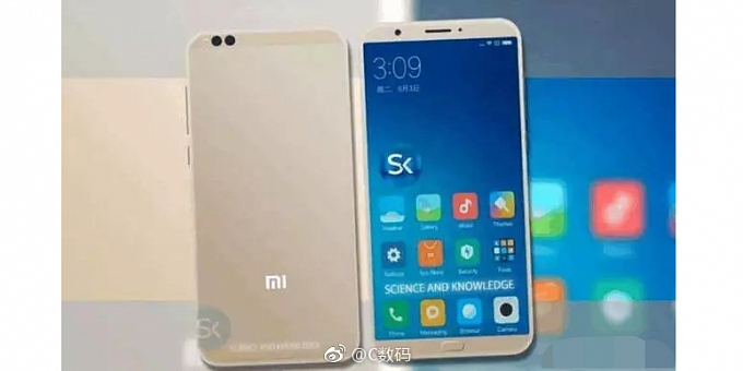 В сети был замечен рендер Xiaomi Mi 6C с двойной задней камерой