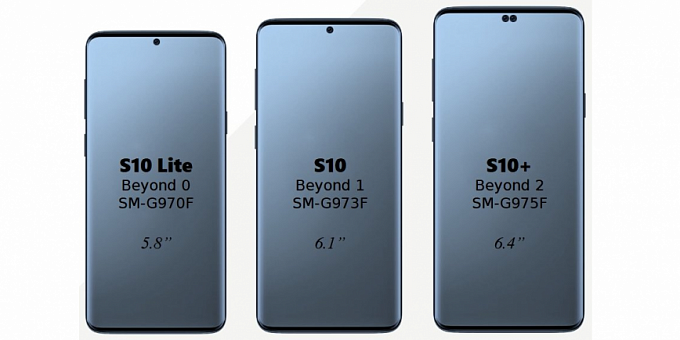 В сети появились рендеры смартфонов линейки Samsung Galaxy S10